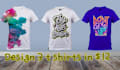 make amazing typography tee shirts designs