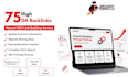 manually create 75 high da backlinks with quality content