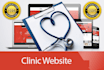 create clinic, hospital, medical website
