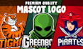 design a modern esports gaming mascot logo