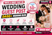 write and guest post on wedding blogs with dofollow SEO backlinks