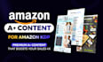 design premium amazon KDP a plus content for kindle book