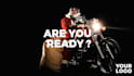 make santa claus on bike wishing christmas and new year video