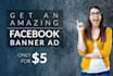 design an amazing facebook ad banner