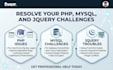 resolve PHP, mysql, and jquery challenges