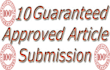 do 10 article submission, manually