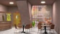 do professional 3d interior design, kiosk or shop