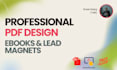 design professional PDF presentations, interactive ebooks