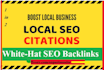 do local citation with  backlinks for your local business