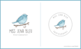 create minimal watercolor and line art logo