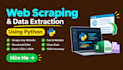 scrape websites and extract data using python