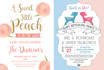 design retro baby shower invitations