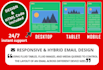 create professional and responsive email template