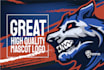 create great cartoon mascot logo for sport, esport 24 hours
