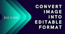 convert the image into editable format