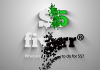 form your logo by joining shattered pieces and colorizing it in a professional animation
