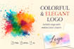 create a colorful and elegant logo with artistic flair