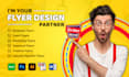 design professional flyer with urgent delivery