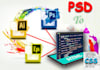 convert PSD file to html,Css