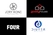 create a geometry minimalist  logo for your business