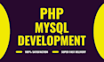 develop custom php laravel web application with mysql