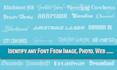 identify and find any font from the image or other sources