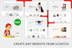 create any website from scratch