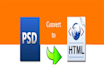convert your psd file to html Responsive