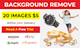 background removal or replace, retouch and enhancement product photo edit