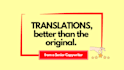 translate english to german and improve your text