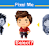 transform you in a pixel art character