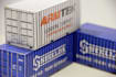 make a papercraft shipping container with your logo on it