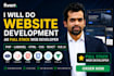 do website development as full stack web developer, PHP laravel HTML CSS react