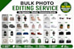 provide bulk photo editing service for agencies, ecommerce, and studios