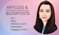 be your SEO blog, blog writing and website content writer
