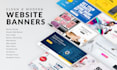 create modern web banners and header design