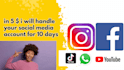 handle your facebook instagram and all other social media accounts