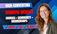 build thinkific website and set up online course
