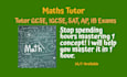tutor maths gcse, igcse, sat, ap, ib exams
