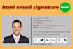 create clickable html email signature