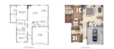 create color floor plan  2d rendering