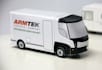 make a papercraft electric delivery car van with your logo