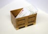 make papercraft business card holder with your logo on it
