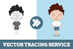 convert sketch into vector or svg