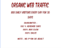 drive real organic traffic to your web