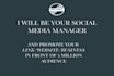 be your social media manager and promote your link