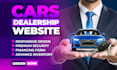 design an creative automotive cars dealership website