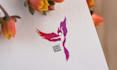 design modern feminine watercolor  logo
