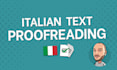 professionally proofread and edit your italian text