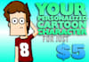 draw a cartoon character to your specification